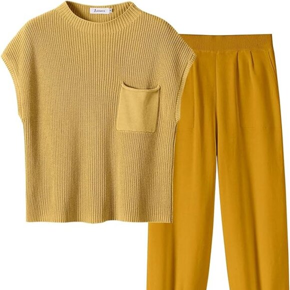 NEW!  Knit Sweater Set With Pants M 106 - Picture 2 of 7